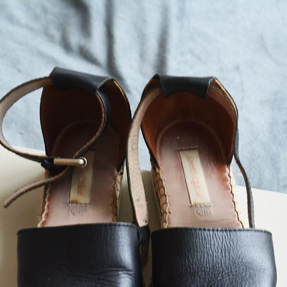 See by Chloe Glyn Espadrilles in Black Leather - Picture 5 of 10